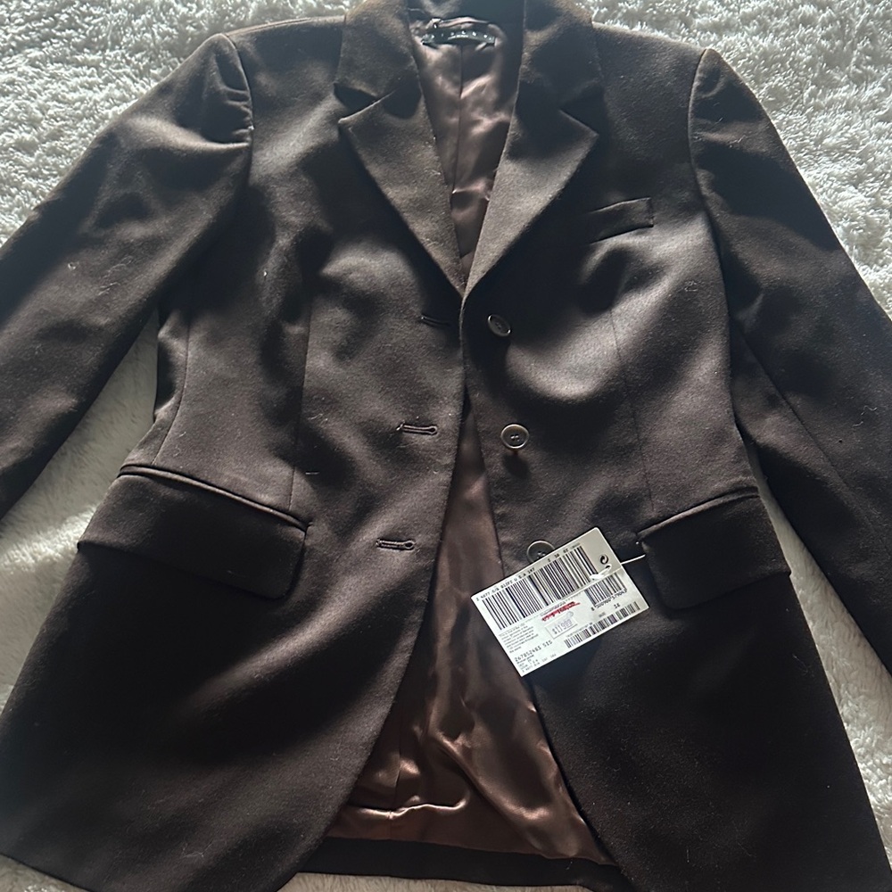 Sisley Women's Brown Blazer Jacket NWT